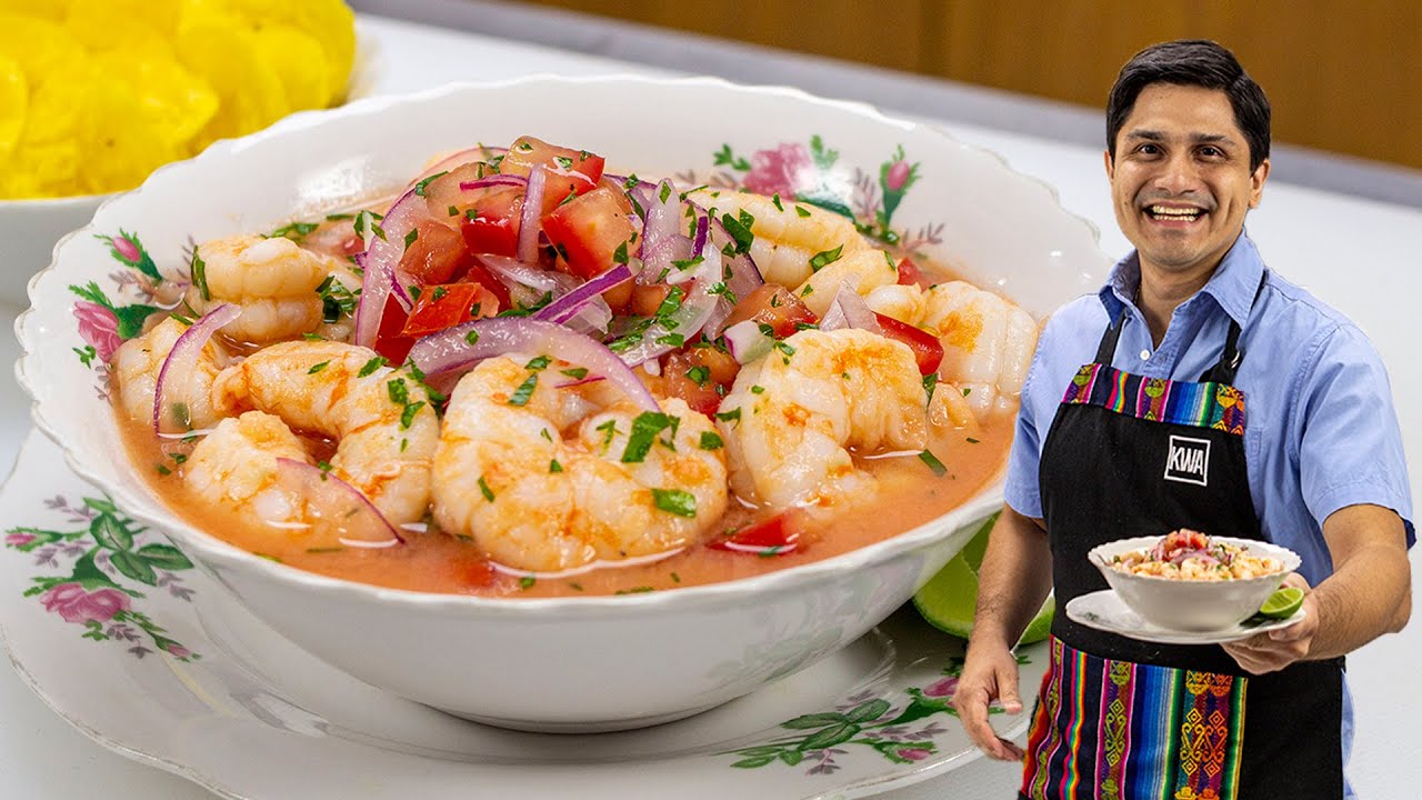 Ceviche de camarón ecuatoriano: sabor único en una comida típica