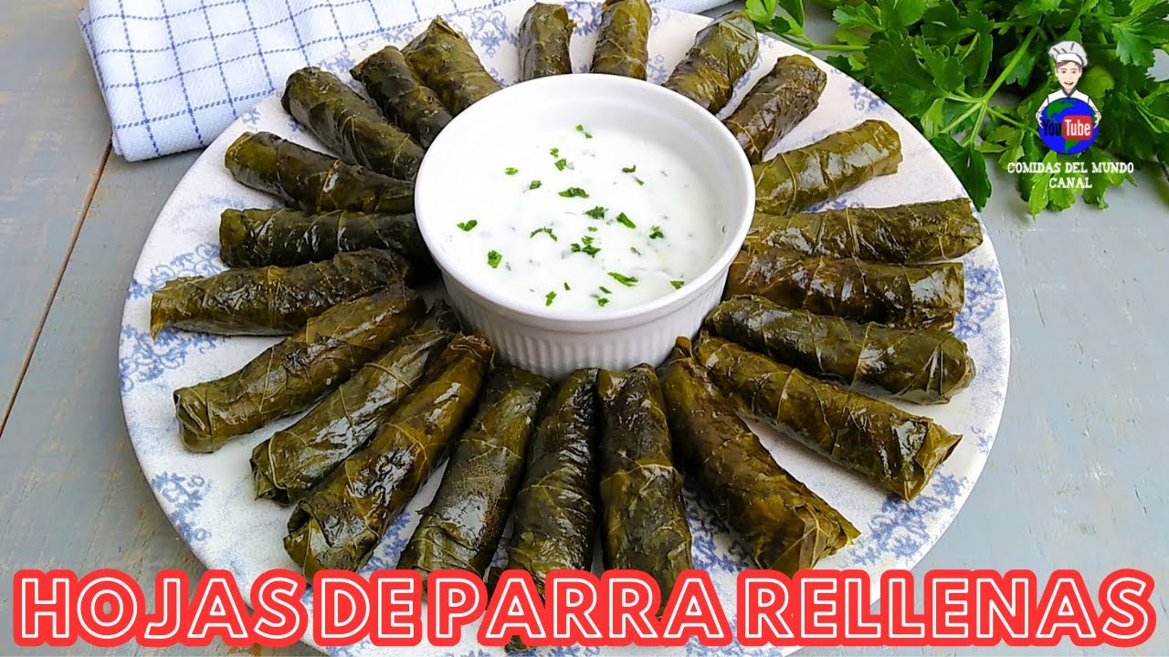 Delicias de la cocina árabe: Comida envuelta en hoja de parra