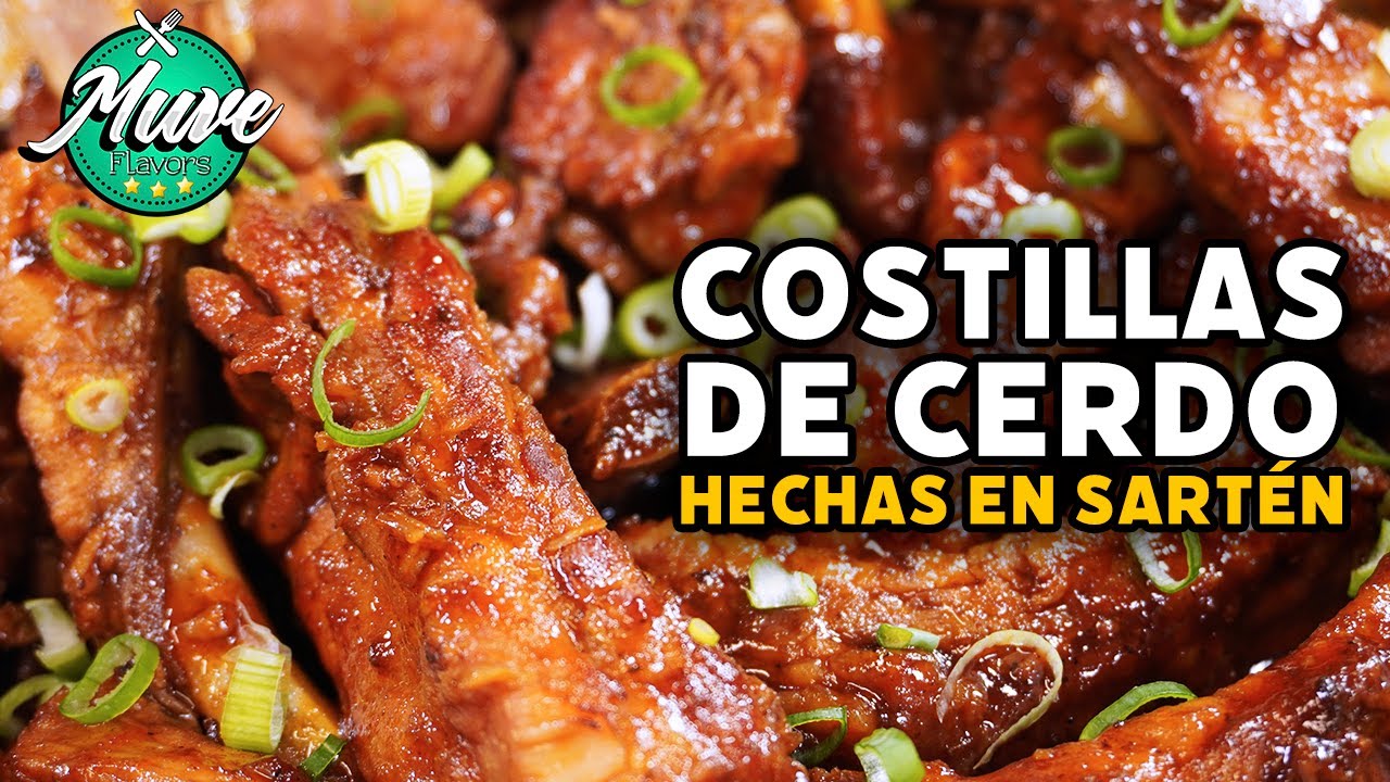 Deliciosas costillas de cerdo a la comida china