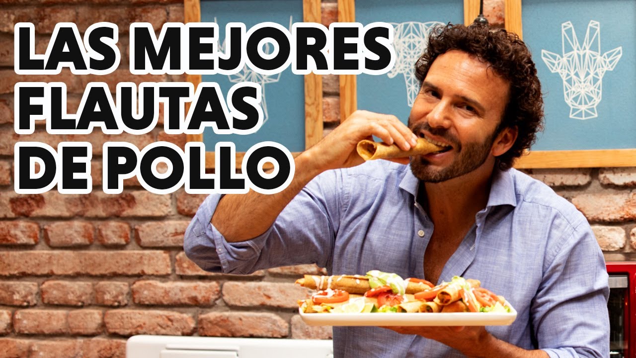 Deliciosas flautas de pollo en la cocina mexicana