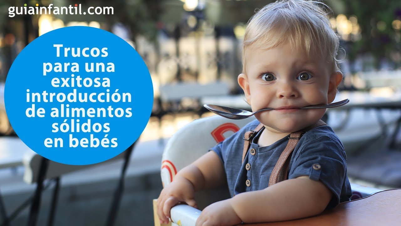Introducción de comida sólida para bebés de 18 meses