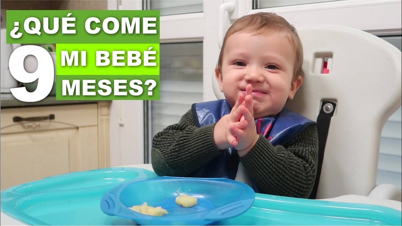 Menú de comida para bebé de 9 meses