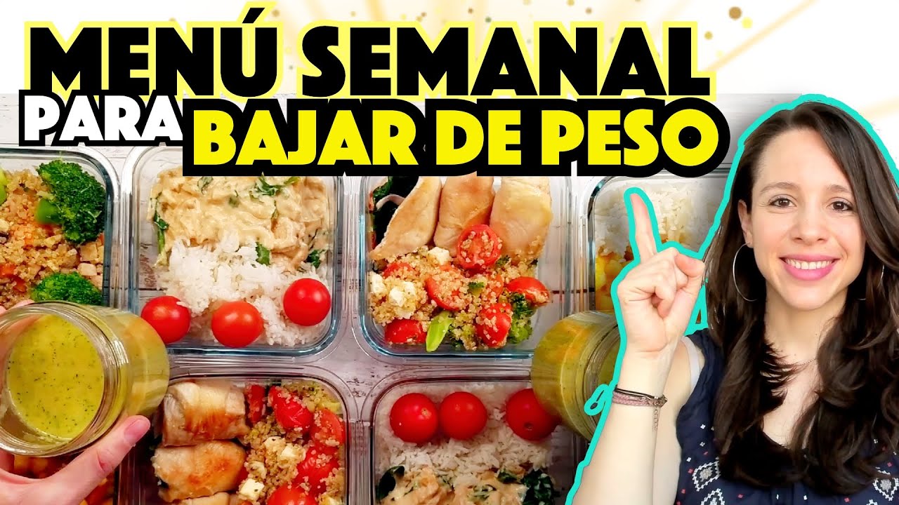 Plan de comida semanal para bajar de peso