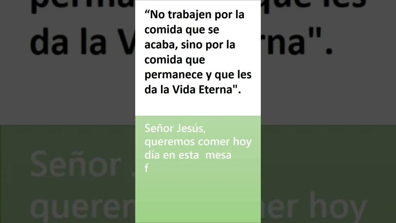 Trabaja por la comida eterna: consejos para asegurar tu sustento
