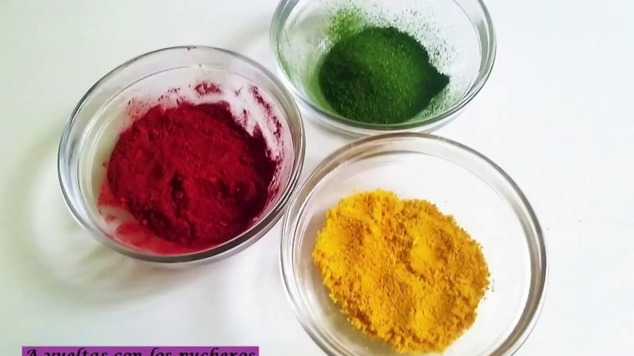 Usa colorante natural para dar vida a tus platos de comida