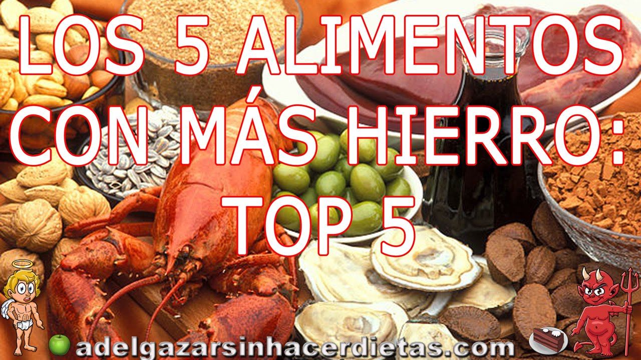 Comida rica en hierro: aumenta tus niveles de hierro