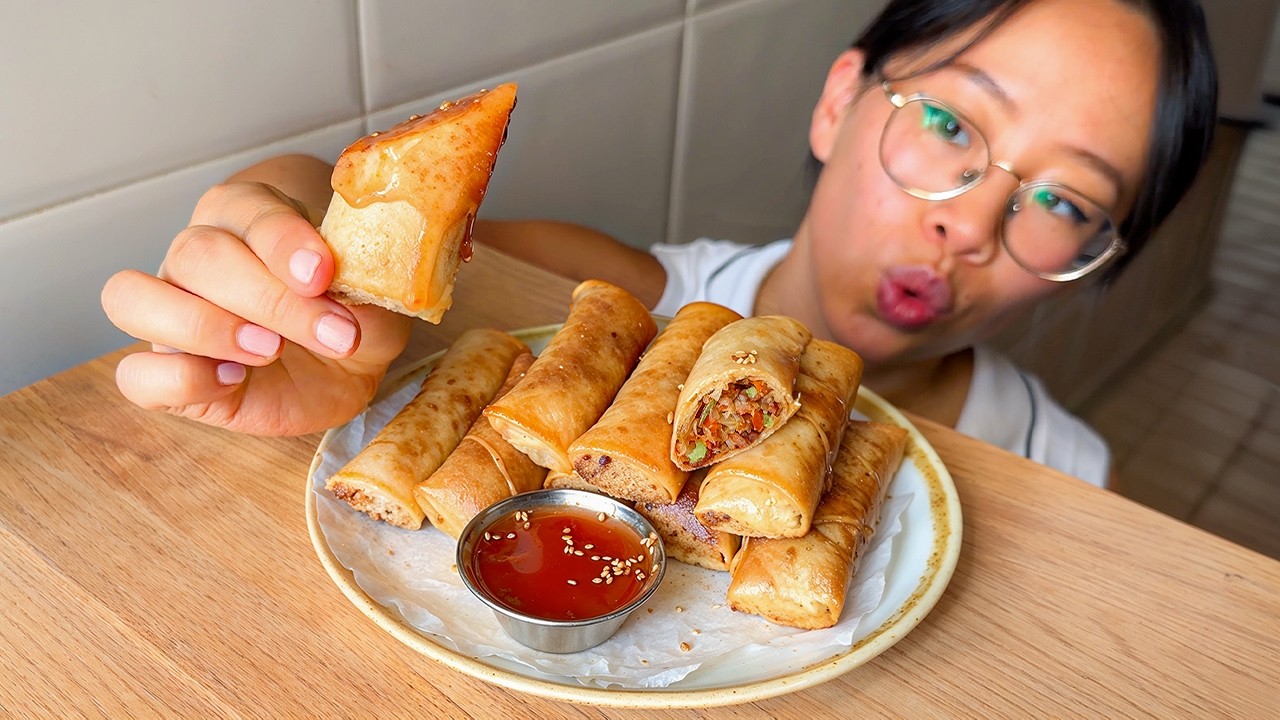 Deliciosos rollitos de primavera de comida china