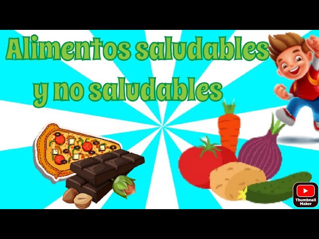 Importancia de elegir comida saludable vs no saludable