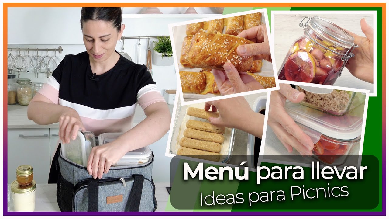 Picnic delicioso con comida en frío