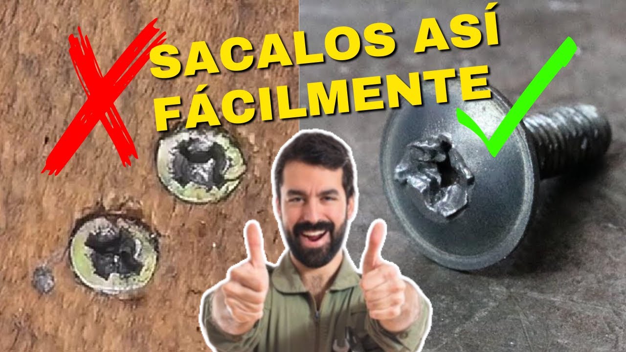 Quitar tornillo sin dañar herramienta con trucos
