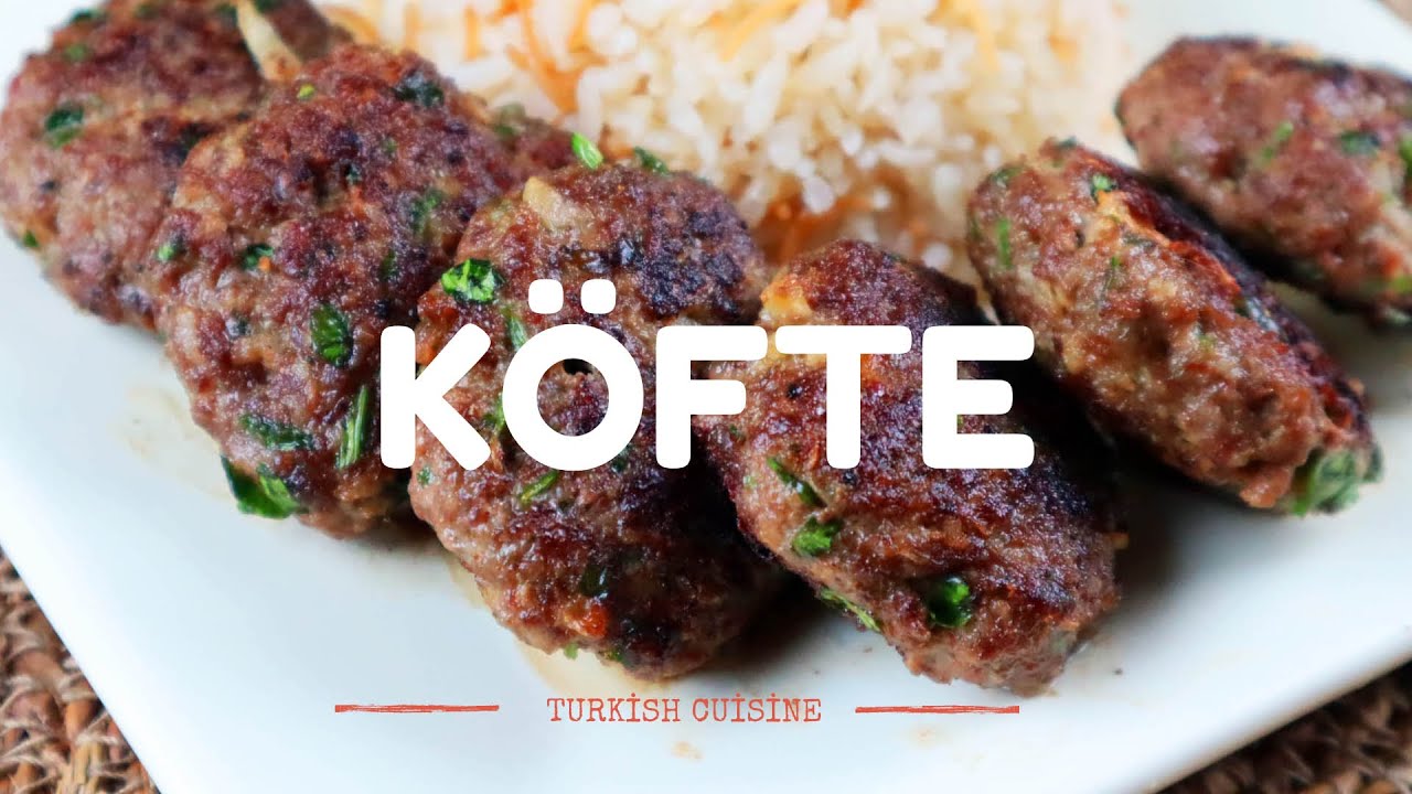 Bolitas de carne árabe para una comida exquisita