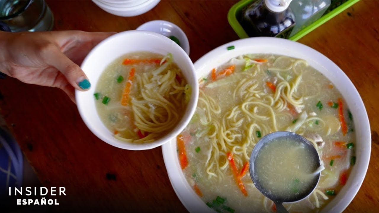 Deliciosa comida china con nido de pájaro
