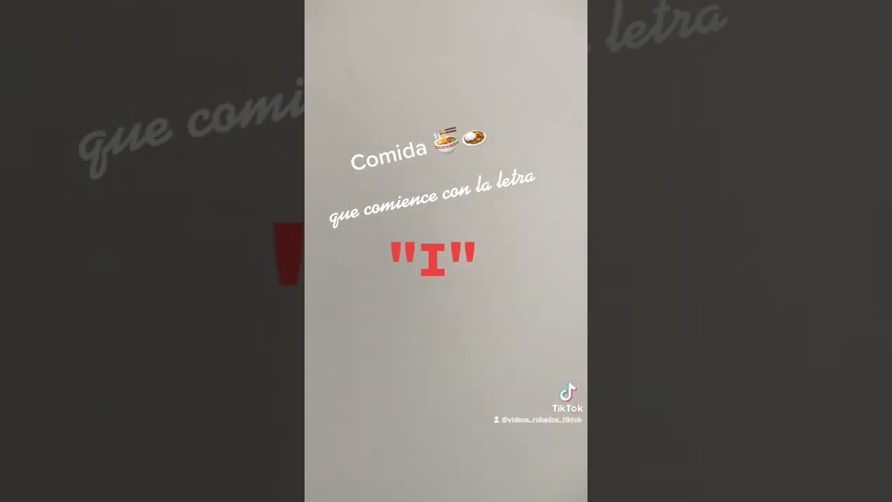 Deliciosa comida latina con la letra i