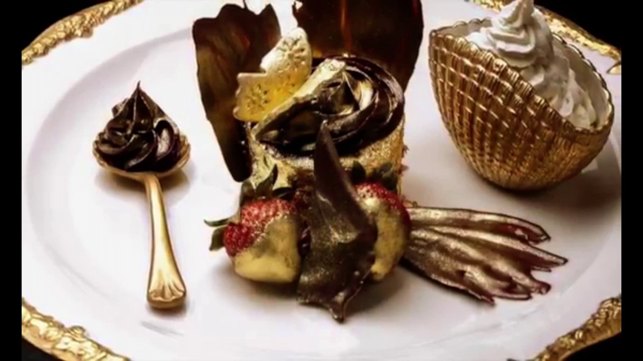 La excentricidad de Dubai: comida bañada en oro