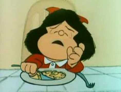 Mafalda revela qué comida no le gusta
