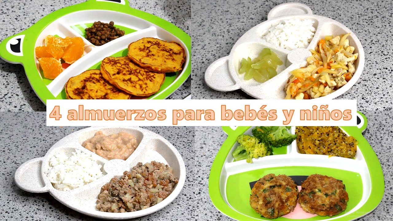 Menú de comida para bebé de 1 año