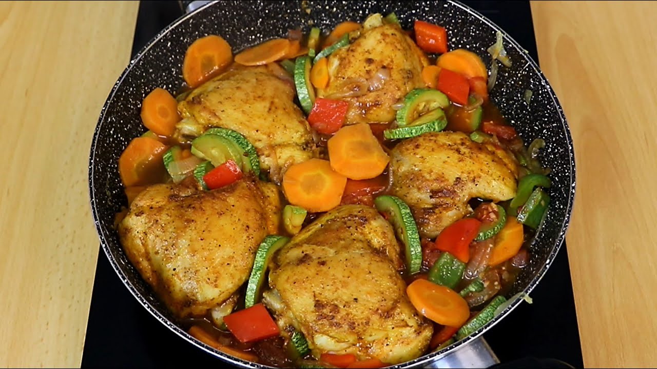 Deliciosas recetas de comida saludable con verduras y pollo