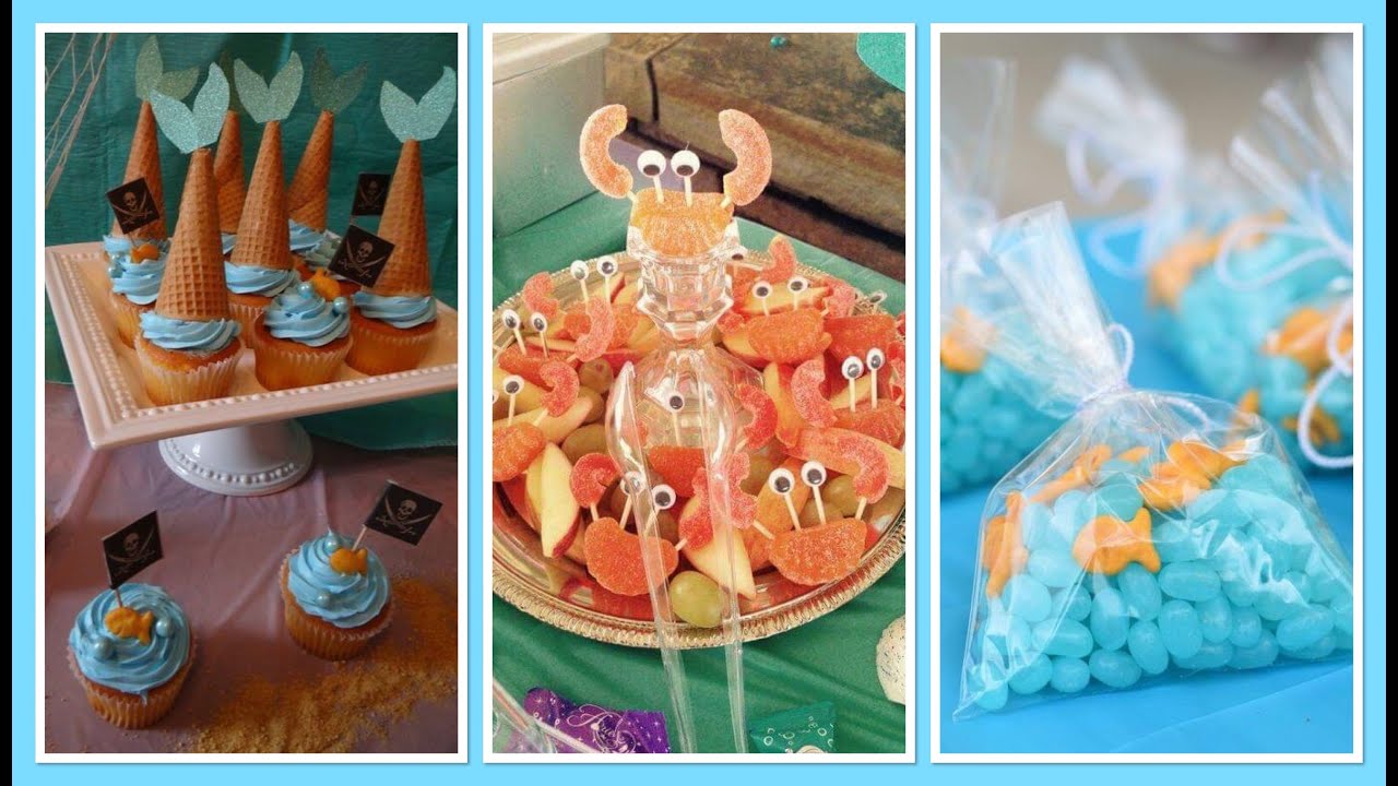 Platillos deliciosos para la fiesta de la sirenita